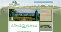 Desktop Screenshot of greenehillsclub.com